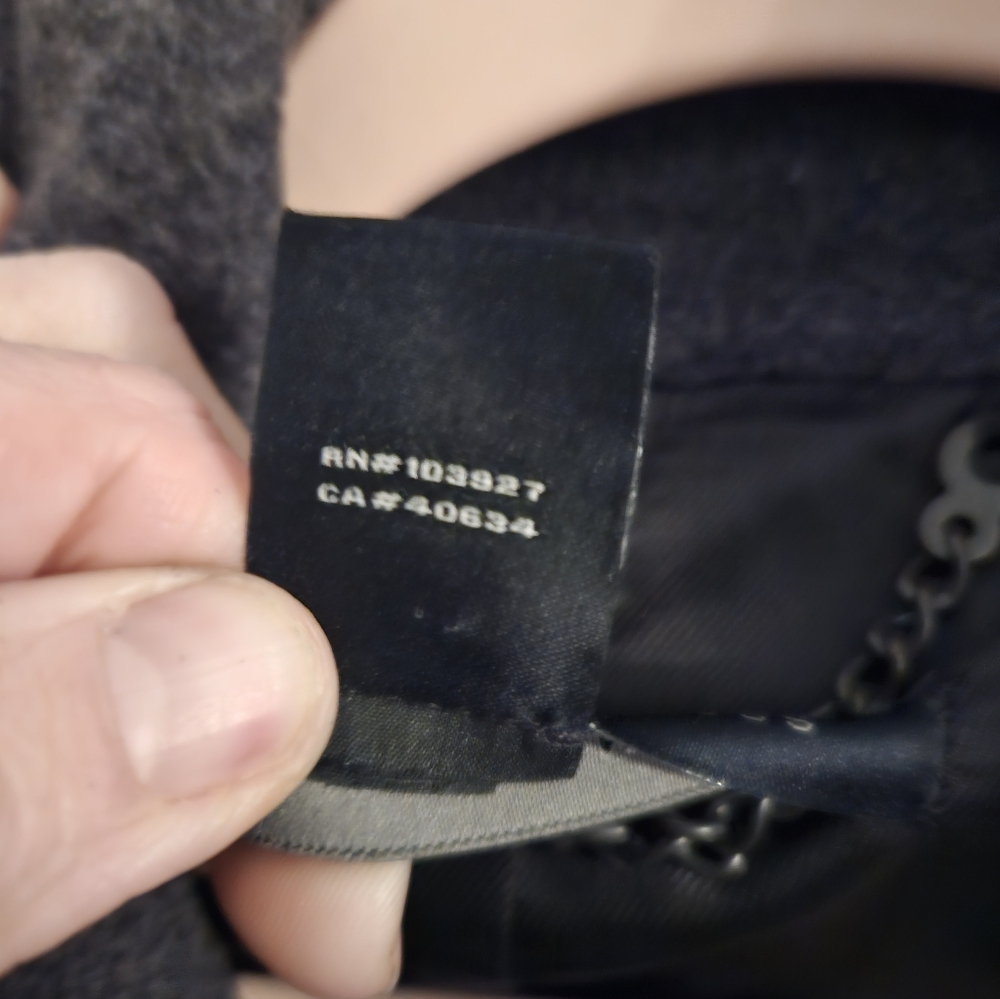 Marc By Marc Jacobs Men's Gray Peacoat XL - Picture 4 of 7